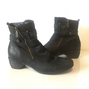 ⚡️Blondo Black Leather Winter Ankle Boots